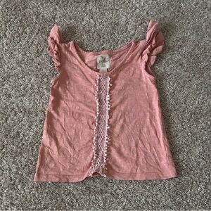 Peek Little Peanut Baby Girl pink top shirt size 12-18 months